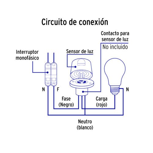 472284 47228 - Fotocelda montaje de 1/2 vuelta, tensión 127 - 220 V