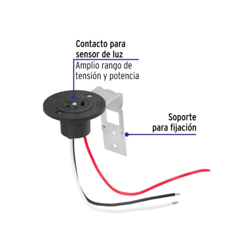 47229 - Base p/fotocelda montaje de 1/2 vuelta, tensión 110 - 220 V