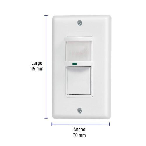 472302 47230 - Sensor de movimiento con interruptor de pared, Volteck