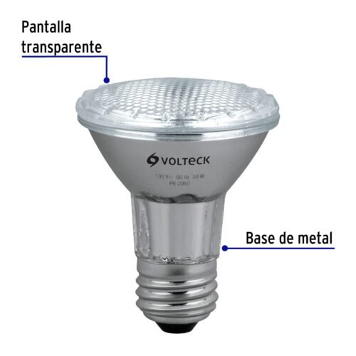 47244 - Lámpara de halógeno 50 W tipo PAR 20, en caja, Volteck