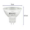 472532 47253 - Lámpara de halógeno 50 W tipo MR 16 base GU5.3, Volteck