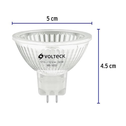 472532 47253 - Lámpara de halógeno 50 W tipo MR 16 base GU5.3, Volteck