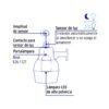 472691 47269 - Luminario suburbano metálico 85W con sensor de luz y lámpara