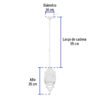 472962 47296 - Arbotante tipo farol tradicional colgante p/exterior, blanco