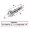 47320 - Caja con 100 taquetes expansivos de 5/16" con tornillo FIERO