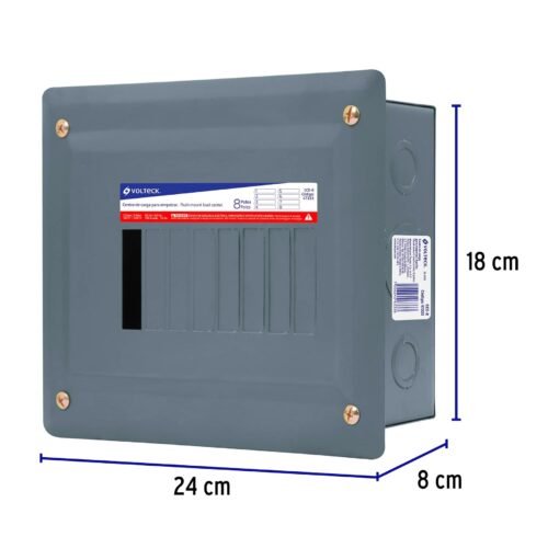 473332 47333 - Centro de carga empotrable, 8 polos, Volteck