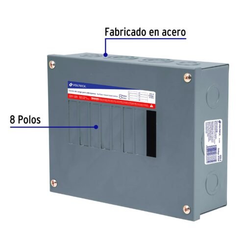 473341 47334 - Centro de carga de sobreponer, 8 polos, Volteck