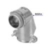 47344 - Conector curvo 3/4" para tubo flexible metálico, Volteck
