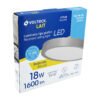 473484 47348 - Luminario LED tipo plafón 18 W, redondo, luz de día, gris