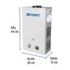 47352 - Calentador instantáneo, 6L, 1 servicio, gas natural, Foset