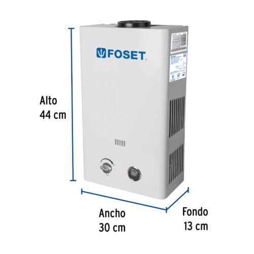 47352 - Calentador instantáneo, 6L, 1 servicio, gas natural, Foset