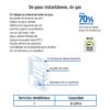 47352 - Calentador instantáneo, 6L, 1 servicio, gas natural, Foset