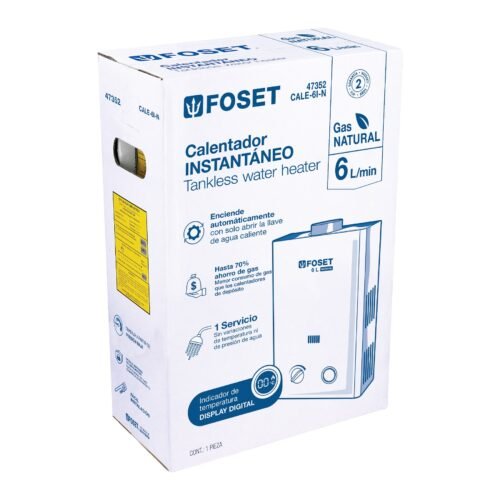 47352 - Calentador instantáneo, 6L, 1 servicio, gas natural, Foset