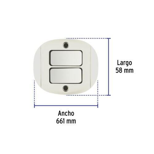 473552 47355 - Interruptor de sobreponer dúplex, Volteck