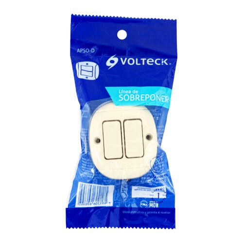 473554 47355 - Interruptor de sobreponer dúplex, Volteck