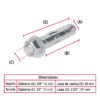 47356 - Caja con 25 taquetes expansivos de 1/2" con tornillo, FIERO