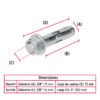 47362 - Caja con 25 taquetes expansivos de 5/8" con tornillo, FIERO