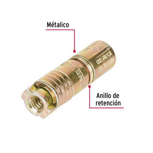 47364 - Caja con 100 taquetes expansivos de 1/4" sin tornillo, FIERO