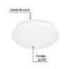 473751 47375 - Luminario LED 15W plafón decorativo liso, luz de día, BASIC