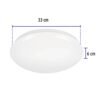 473762 47376 - Luminario LED 18W plafón decorativo liso, luz de día, BASIC