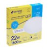 47377 - Luminario LED 22W plafón decorativo liso, luz de día, BASIC