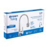 473863 47386 - Monomando para fregadero con cuello flexible, cromo, Tubig