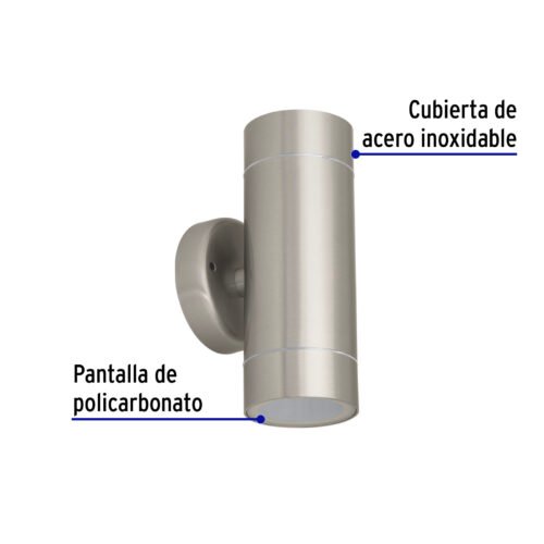 473911 47391 - Arbotante de acento 2 spots satín, lámparas no incluidas
