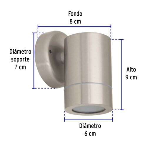 473923 47392 - Arbotante de acento 1 spot satín, lámpara no incluida