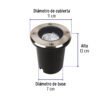 473942 47394 - Luminario para exterior empotrado en piso para MR16 GU10