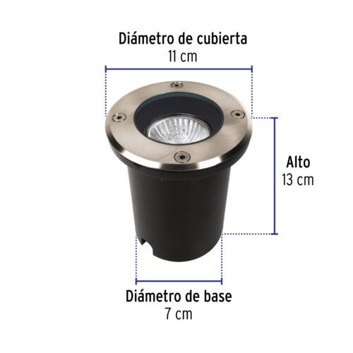 473942 47394 - Luminario para exterior empotrado en piso para MR16 GU10
