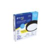 47396 - Luminario LED tipo plafón 12 W, redondo, luz de día, negro