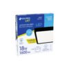 474174 47417 - Luminario LED tipo plafón 18 W, cuadrado, luz de día, negro