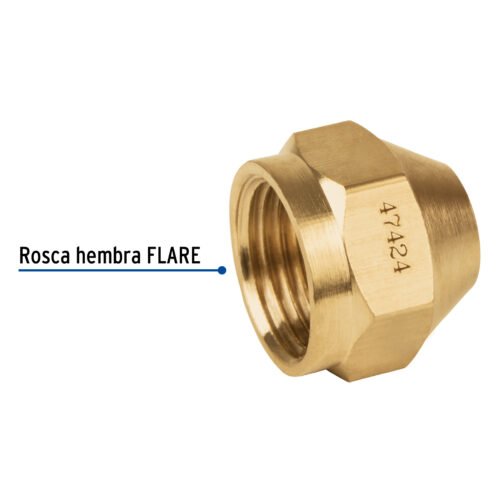 47424 - Tapón hembra de latón de 3/8", Foset