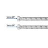 47427 - Manguera para boiler, acero inox, 3/4"x3/4", 100 cm, Foset