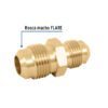 47439 - Niple unión de latón de 3/8" X 1/2", Foset