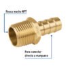 47441 - Niple terminal con espiga de 3/8" X 3/8", Foset