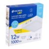 474434 47443 - Luminario LED tipo plafón 12 W, cuadrado, luz de día, blanco