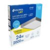 47449 - Luminario LED tipo plafón 24 W, cuadrado, luz de día, gris