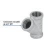 47474 - Yee sencilla 3/4" acero galvanizado, Foset