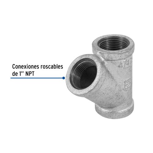 47475 - Yee sencilla 1" acero galvanizado, Foset