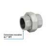 47481 - Tuerca unión 1" acero galvanizado, Foset