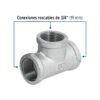 47486 47486 - Tee sencilla 3/4" acero galvanizado, Foset