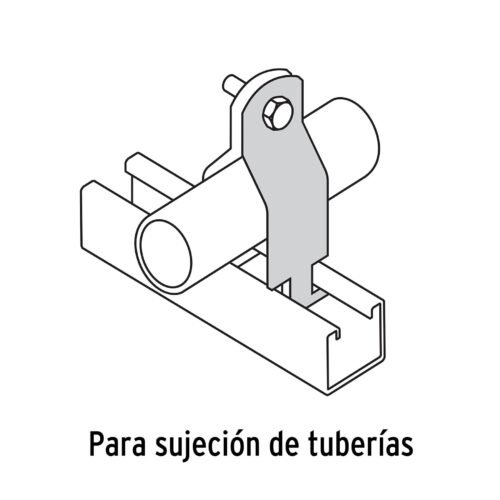47488 - Abrazadera para perfil monocanal de 1/2 ", VOLTECK