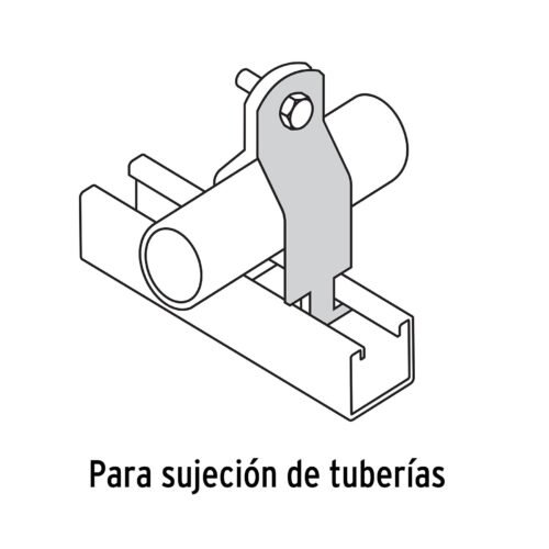 47489 - Abrazadera para perfil monocanal de 3/4", VOLTECK