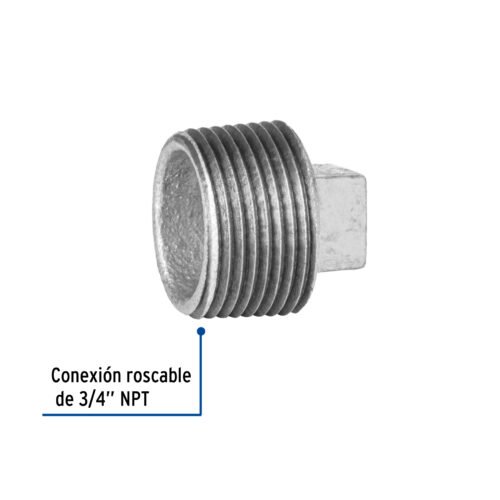 47495 47495 - Tapón macho 3/4" de acero galvanizado, Foset
