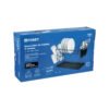 47501 - Escurridor negro de acero con 2 niveles para trastes