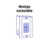47512 - Interruptor de 2 polos 50A, enchufable, VOLTECK