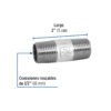 47516 47516 - Niple de acero galvanizado 1/2" x 2", Foset