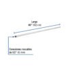 47525 47525 - Niple de acero galvanizado 1/2" x 40", Foset