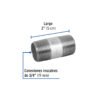 47526 47526 - Niple de acero galvanizado 3/4" x 2", Foset